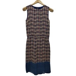 Brooks Brothers Women's‎ 4 100% Silk Chiffon Sleeveless Mini Dress Keyhole